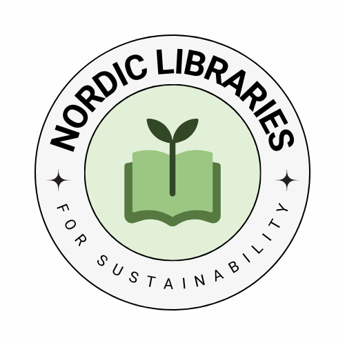 Nordic Libraries for Sustainability logo.