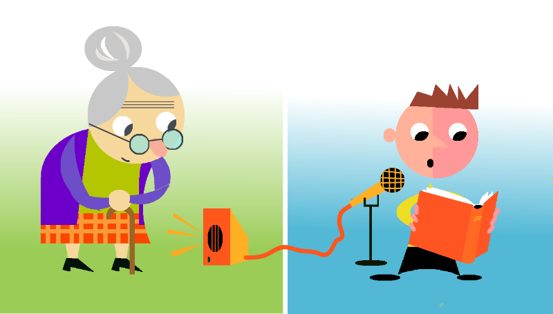 Åke läser på distans för en senior